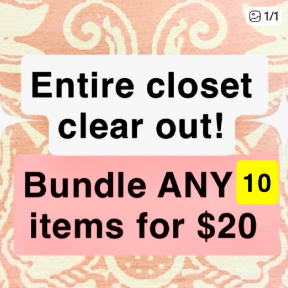 Closet clear out!